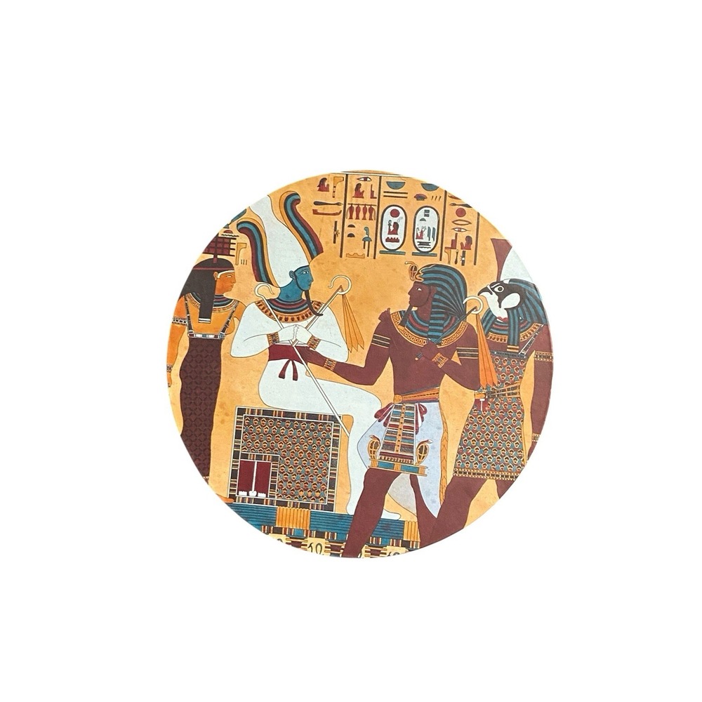 Past Times Egyptian 500 Piece Double Sided Circular Jigsaw Puzzle 19.5"